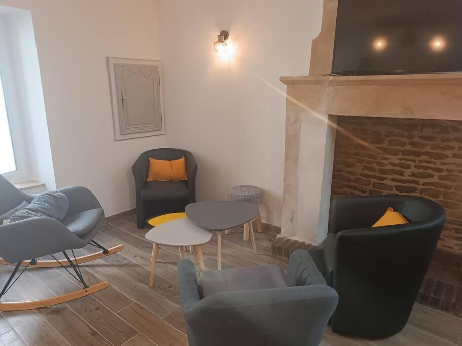 Les Deux Pieds Sous La Couette Vila Saint-Aubin-Sur-Mer  Exterior foto